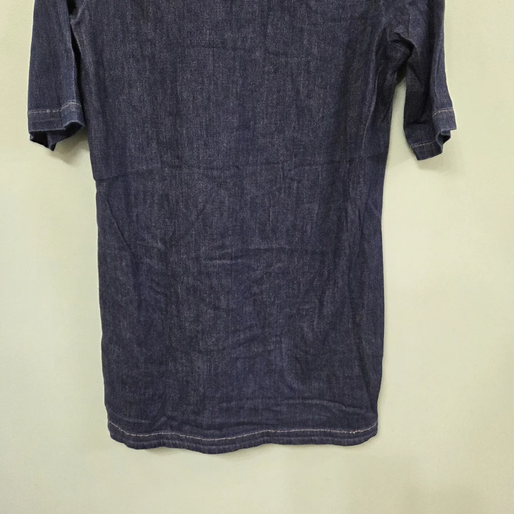 MOTHER The Tunic Dress Women's Large Coastal Denim Summer Resort Cruise - Picture 13 of 13